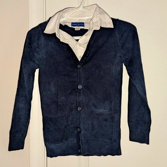 *3 FOR $9* Simply Styled Layered Look Long Sleeve Cardigan Button Down Shirt Top - Picture 1 of 3